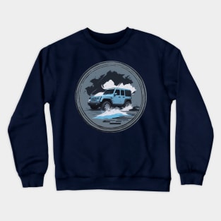 Jeep Vehicle Blueish Design Crewneck Sweatshirt